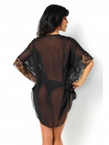 Chemise Poppy Beauty Night, Negru