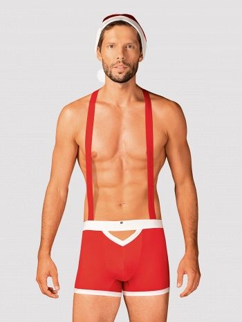 Costum Mr Claus Obsessive, Rosu