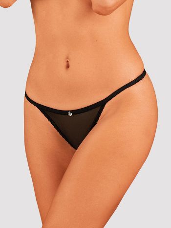 Chilot Celia Noir crotchless Obsessive, Negru