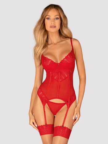 Corset Ingridia Obsessive, Rosu