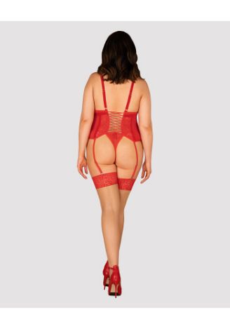Corset Corset Blossmina Obsessive, Rosu