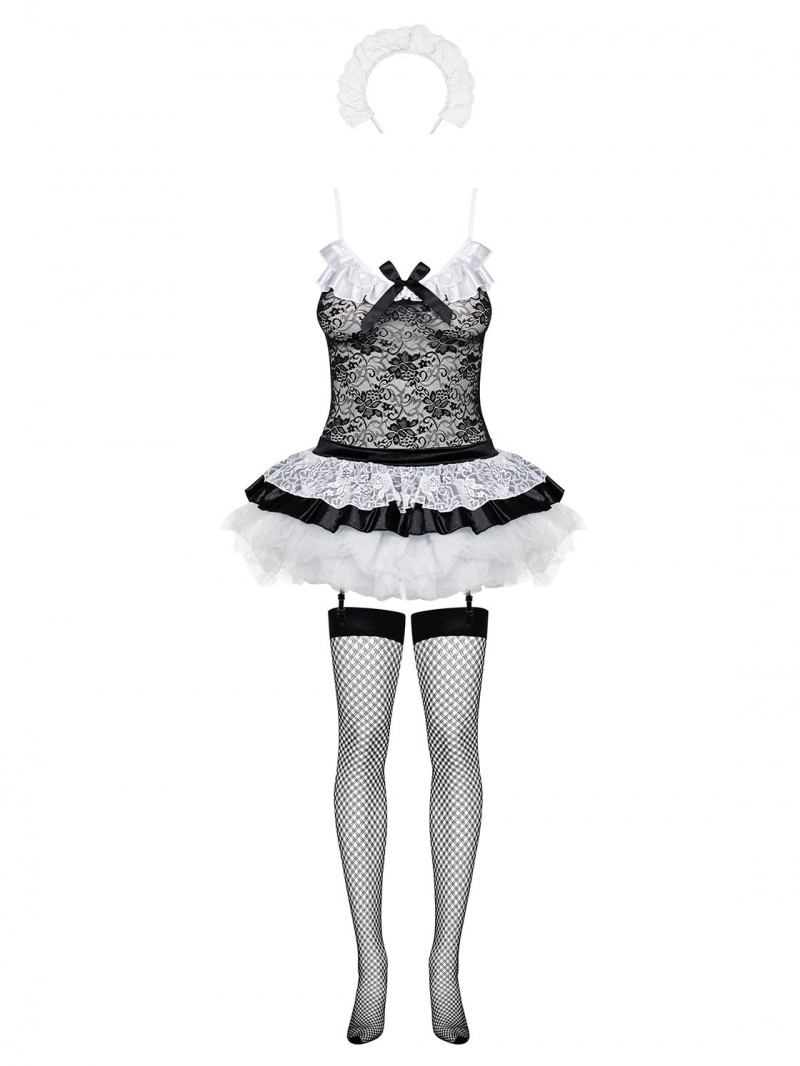 Costum Housemaid, Obsessive, Negru