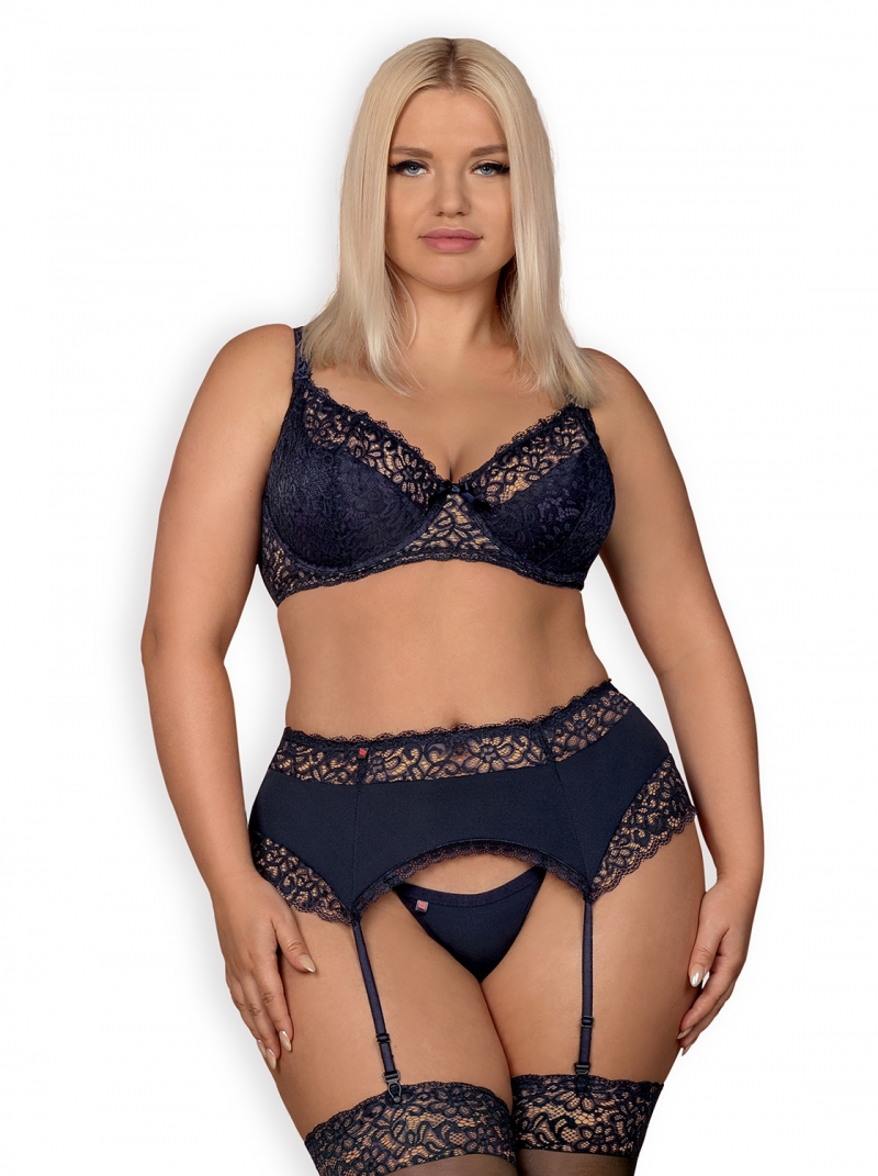 Set sexy Drimera 3 piese, Obsessive, Albastru