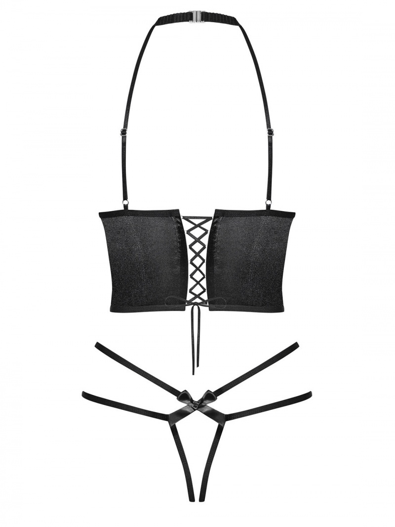 Set sexy Delishya set, Obsessive, Negru