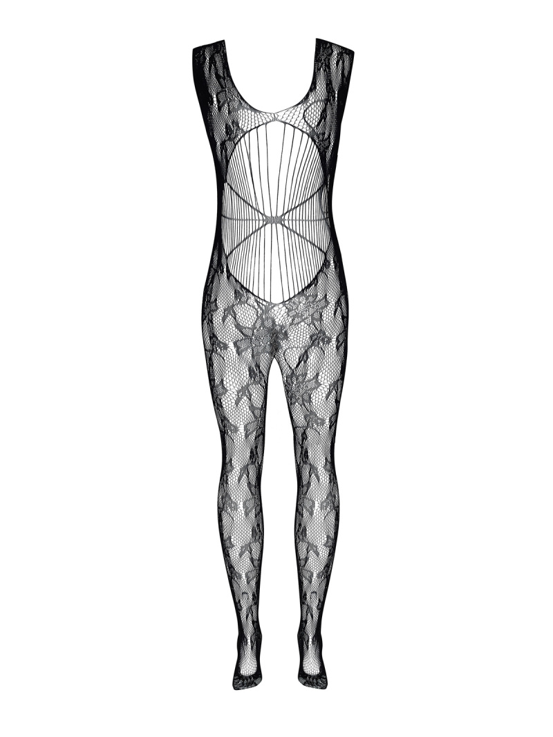 Catsuit Kiara Beauty Night, Negru