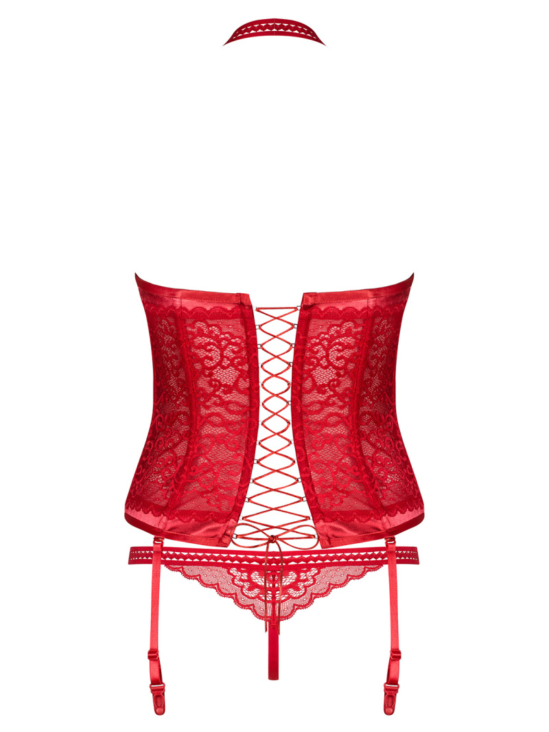 Corset Flameria Obsessive, Rosu
