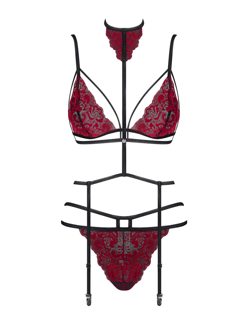 Set sexy Sugestina Obsessive, Rosu