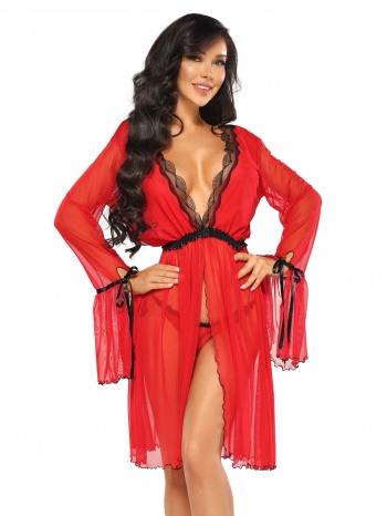 Halat Valentina Beauty Night, Rosu