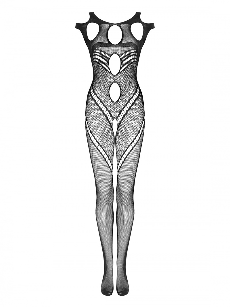 Catsuit G322 Obsessive, Negru