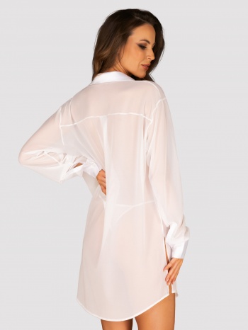 Chemise Stellya babydoll Obsessive, Alb