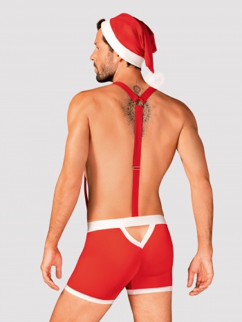 Costum Mr Claus Obsessive, Rosu