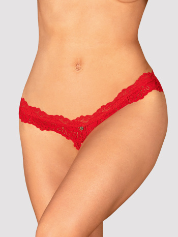 Chilot Amor Cherris crotchless thong Obsessive, Rosu