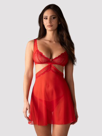Chemise Cupide Desir Obsessive, Rosu