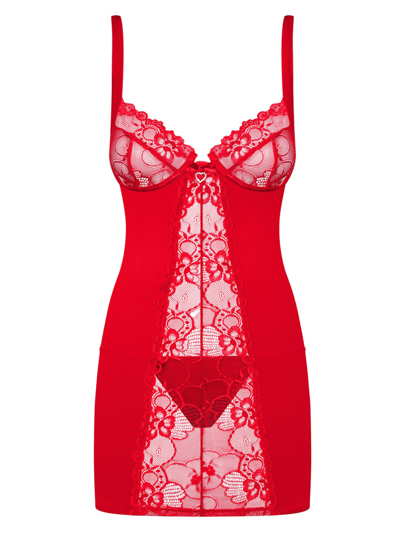 Chemise Heartina - Rosu Obsessive, Rosu