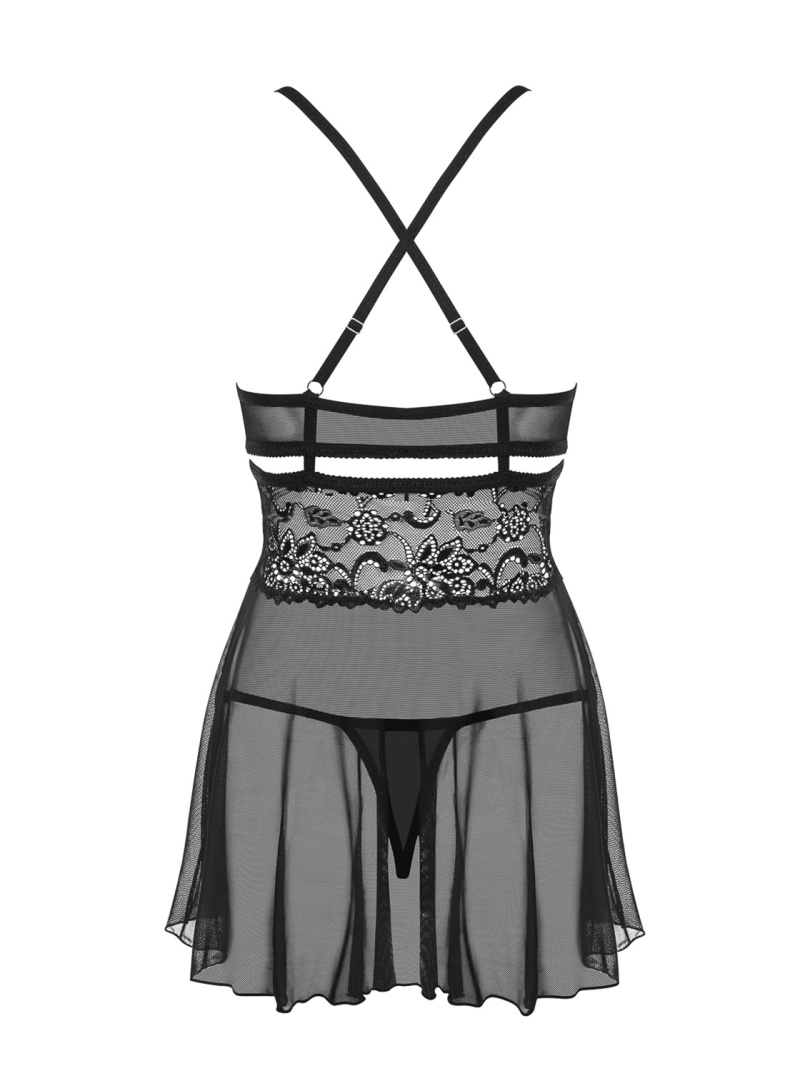 Chemise 838 - 1 Obsessive, Negru