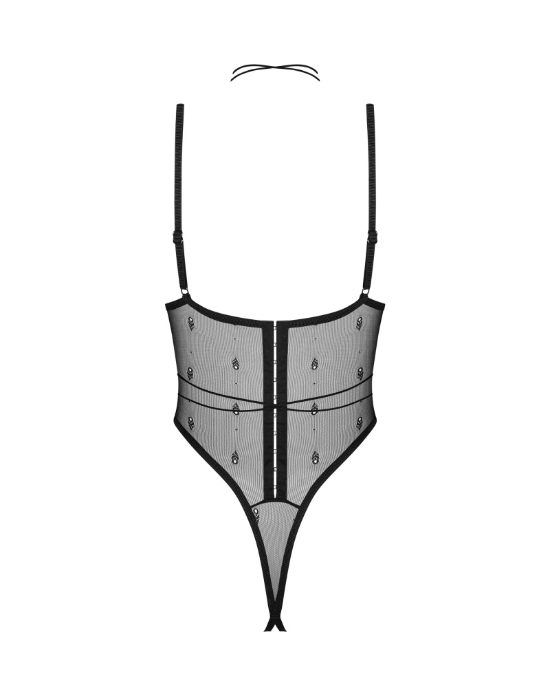 Anniverse Special Crotchless Teddy Obsessive, Negru