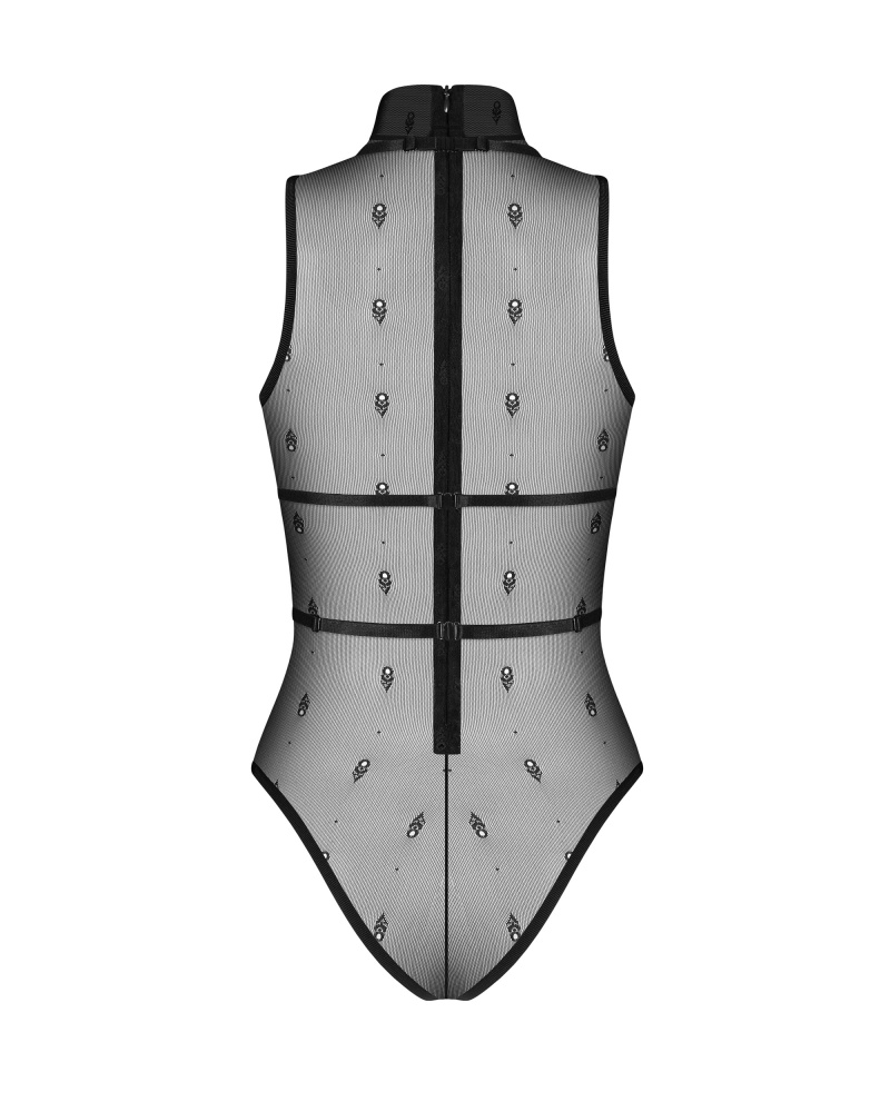 Anniverse Special teddy & harness Obsessive, Negru